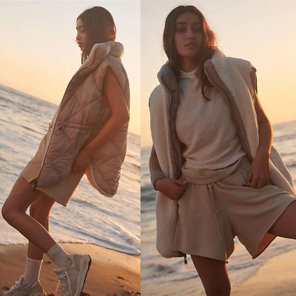 NWT Free People Venture On Reversible Quilted Vest - Picture 2 of 9